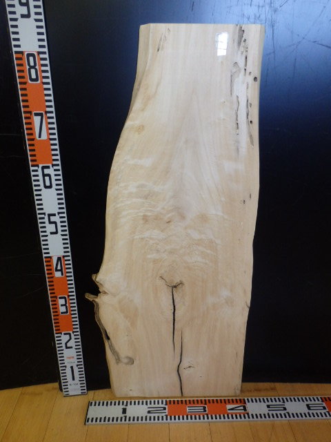 e3041232 ポプラ●約84cm×22.5cm~38.5cm×2.2cm☆無垢板1枚板 木材 板 DIY 板材 天板 棚板 テーブル 看板 花台など種類豊富!拍卖