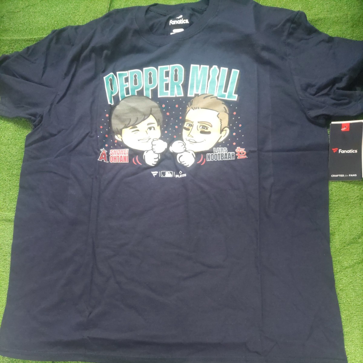 WBC 大谷 ヌートバー ペッパーミルTシャツ FANATICS製 紺 XLサイズ 未着用品 送料込み拍卖