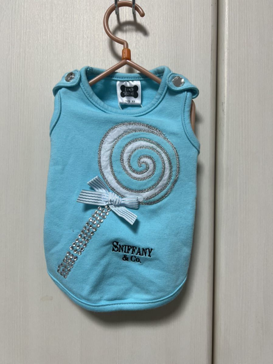 新品 ドッグウエア 犬 ペット服 キャンディ ブルー XSサイズ拍卖