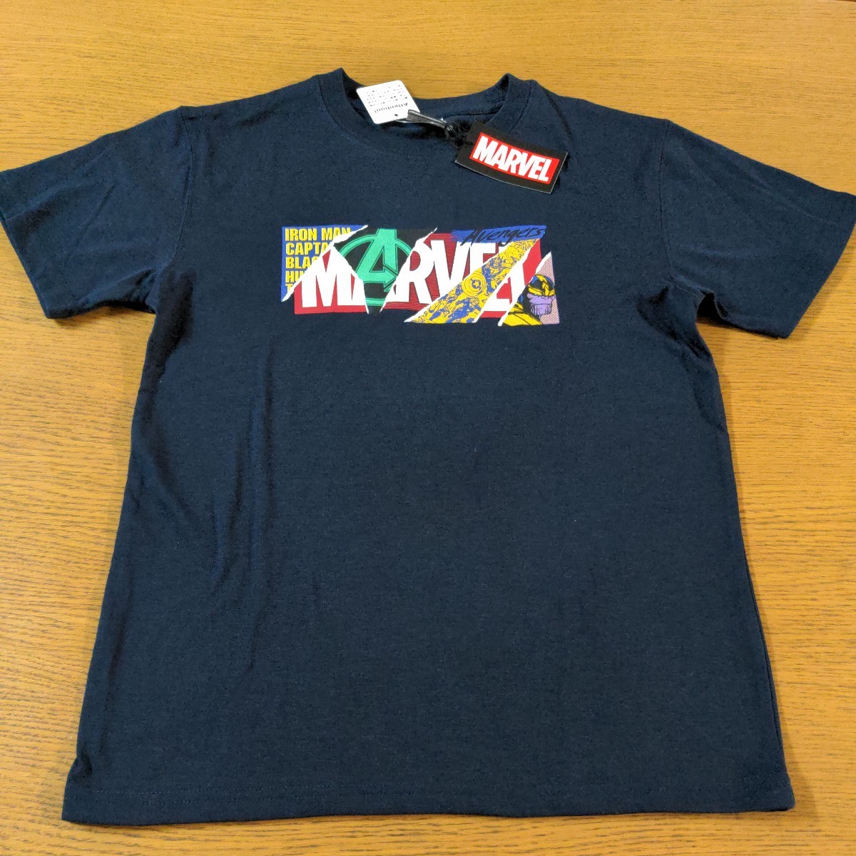 ☆新品☆マーベル☆半袖Tシャツ☆140cm☆ネイビー☆男の子用☆No.777拍卖