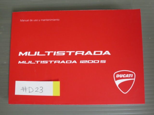 MULTISTRADA ムルティストラーダ 1200 S スペイン語 ドゥカティ オーナーズマニュアル 取扱説明書 使用説明書 送料無料拍卖