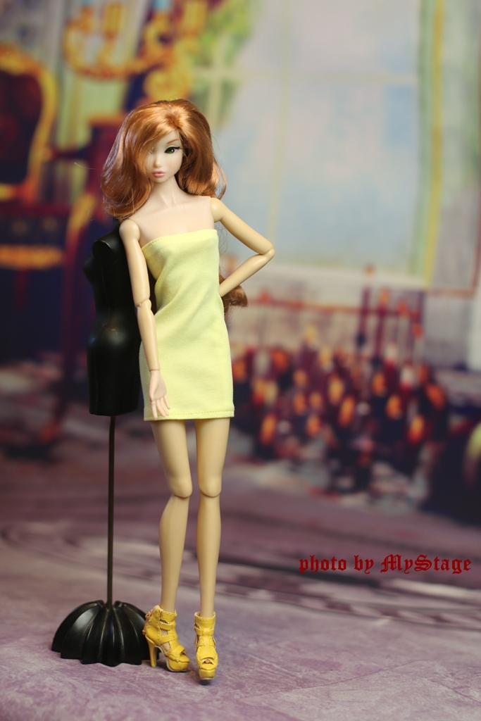 人形服2304-509 チューブトップドレス (黄色い)NIPPON MISAKI用拍卖