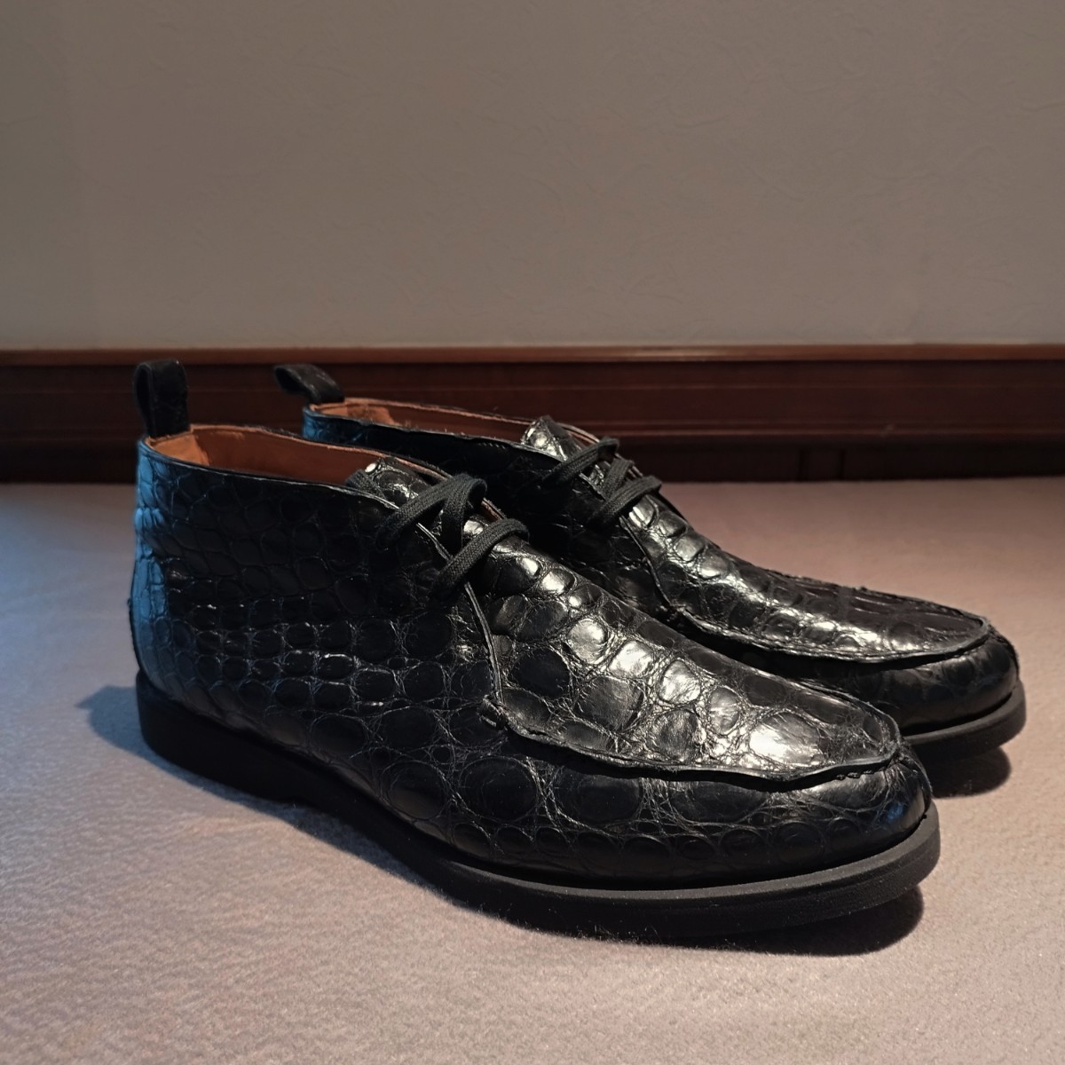 キートン クロコダイル 毛皮 ブーツ拍卖