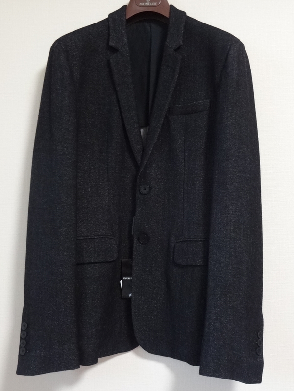 【アルマーニEMPORIO ARMANI】紳士毛混ジャケット46号新品80%OFF拍卖