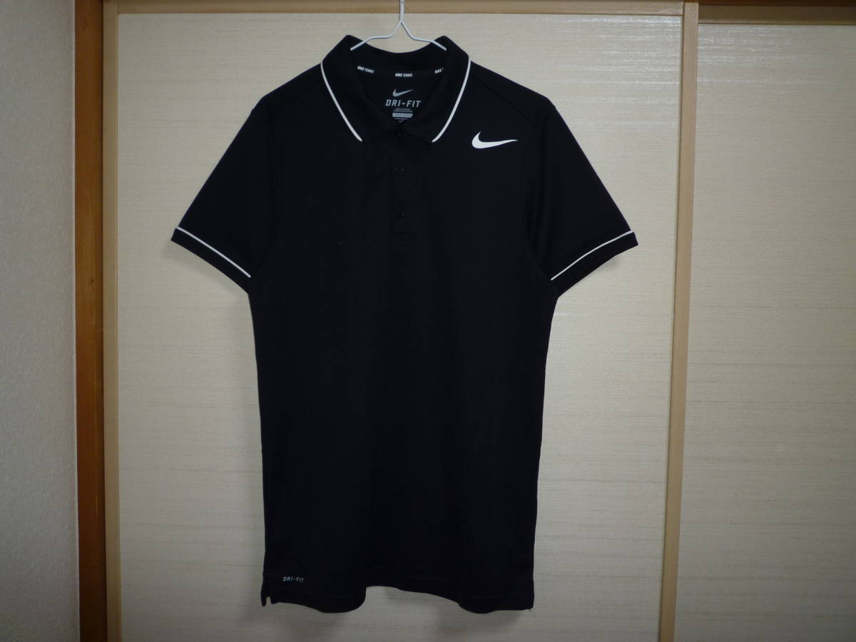 ナイキ NIKE TENNIS 半袖シャツ黒 Sサイズ拍卖