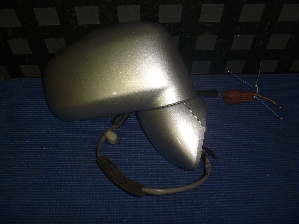 #0336 SC11 ティーダラティオ 右ドアミラー カラー:KYO(シルバー系)★電動格納作動確認済拍卖