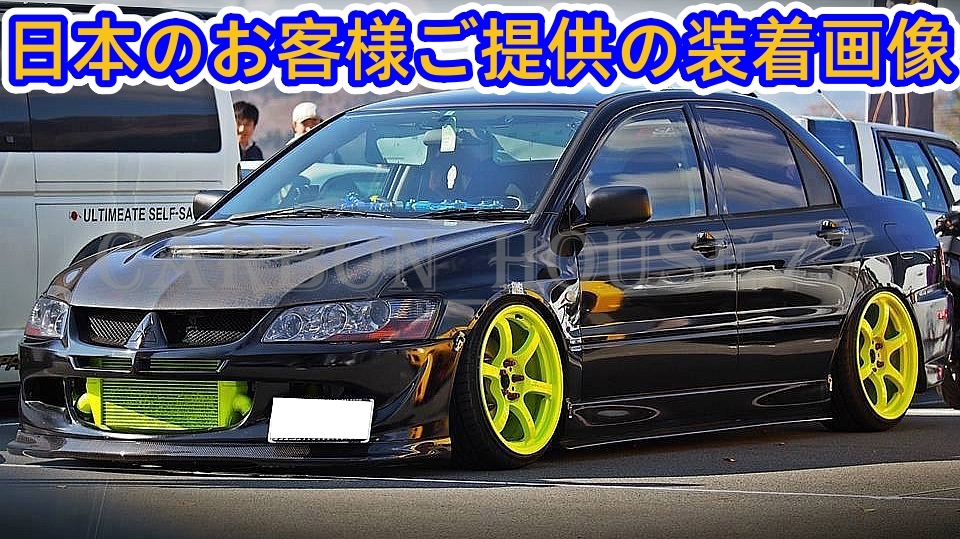 ★MITSUBISHI ランエボ 8 CT9A フロント リップ スポイラー D型 FRP製 FRP製★各社メーカ純正色塗装込☆拍卖