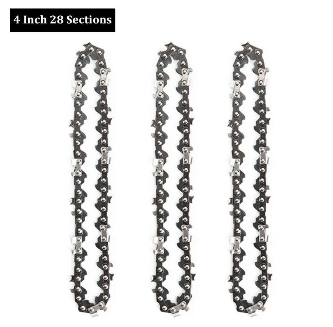 4インチ チェーン ミニ チェーンソー 交換 コードレス 電気 4-inch 3pcs拍卖