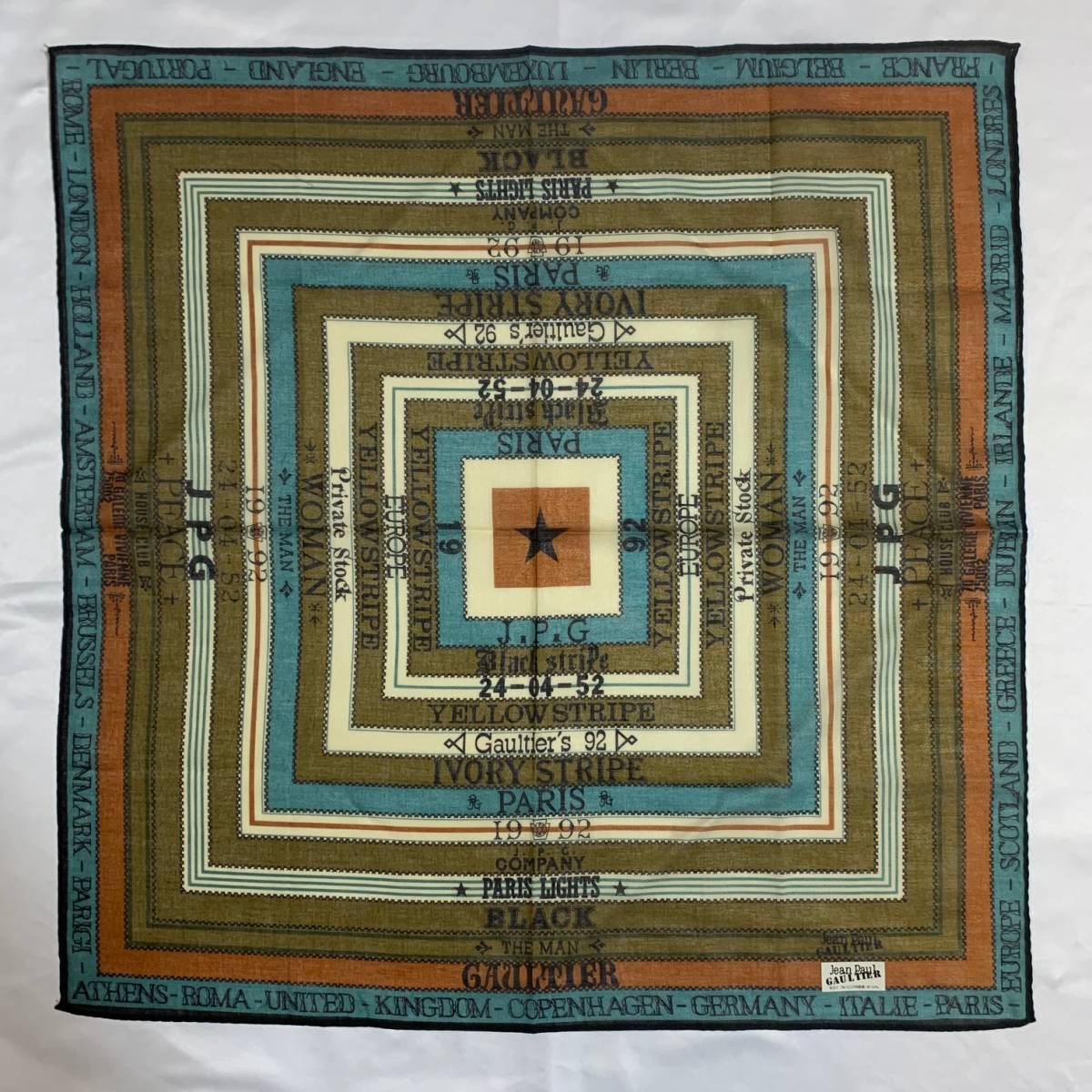 Jean Paul GAULTIER ジャンポールゴルチエ ゴルチェ ハンカチ ミニスカーフ アクセサリー アーカイブ archive accessory拍卖