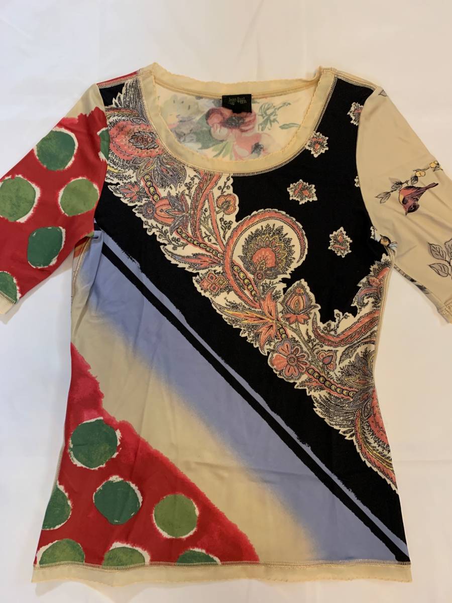 Jean Paul GAULTIER ジャンポールゴルチエ ゴルチェ Tシャツ カットソー 花柄 アーカイブ archive tops 伸縮性有り拍卖
