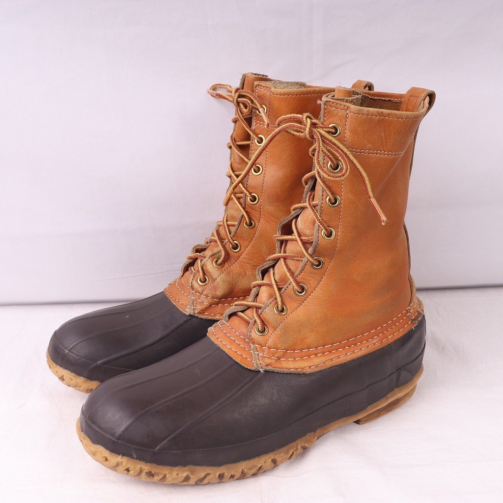 ~80's 位 ビーンブーツ 8 N / 26.0cm-26.5cm 位 ヴィンテージ アメリカ製 8ホール USA製 LLビーン L.L.Bean ブーツ ハンティング 中古 bb84拍卖