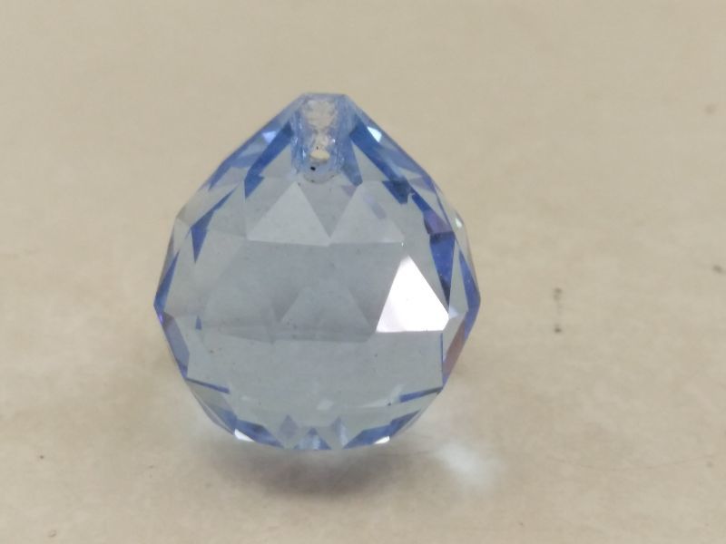 未使用★薄い 青色 ブルー クリスタル 10個 / シャンデリア/ サンキャッチャ / ガラス 水晶玉 20mm拍卖