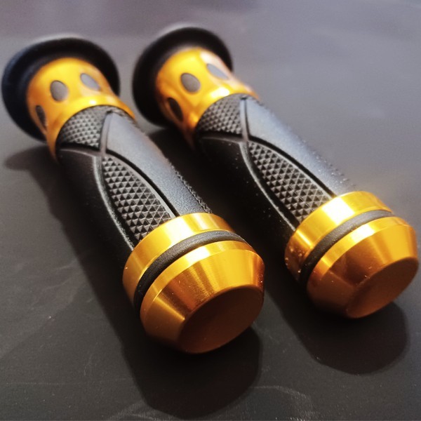 GPZ400R GPZ600R GPZ750R GPZ900R GPZ1000RX GPZ1100/R GPX400R ZXR250 汎用 アルミ ラバー グリップ ハンドル バーエンド アクセル 金拍卖