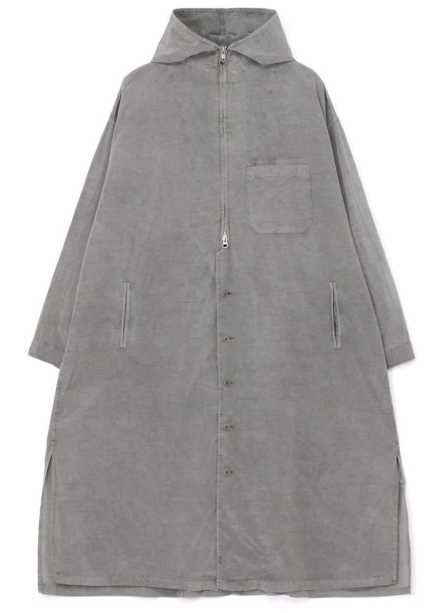 ワイズ フードコート コットン キュプラ y's CUPRA COTTON PRODUCT PIGMENT DYED WRINKLED LAWN HOODED COAT ヨウジヤマモト yohjiyamamoto拍卖