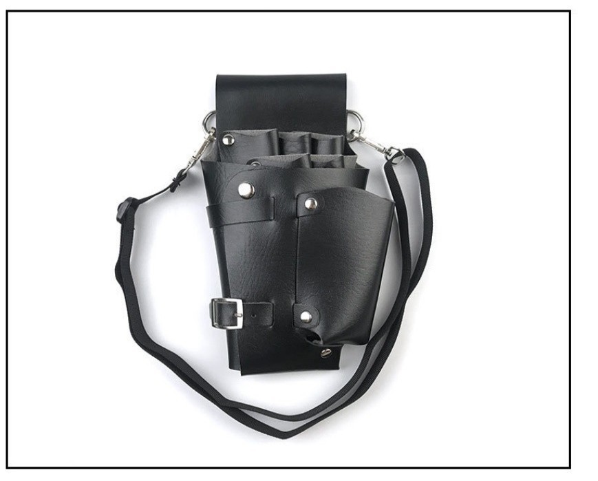 新品 送料無料 シザーケース ハサミ 5本収納 PUレザー 美容師 理容師 シザーバッグ トリマー ad拍卖