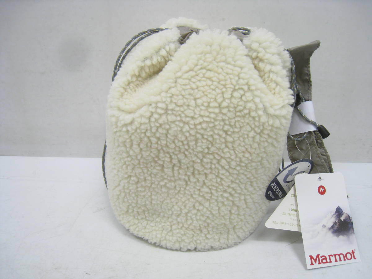 新品 定価7590円 Marmot マーモット リバーシブル ボア サコッシュ ショルダーバッグ 巾着 TOAQJA29YY 白 ホワイト サイズONE 拍卖
