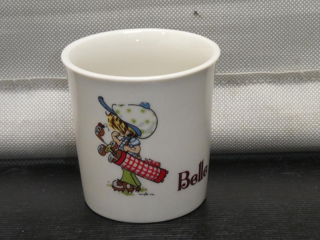 ●昭和レトロ 水森亜土 陶器 コップ 湯飲み 時代物 当時物●拍卖