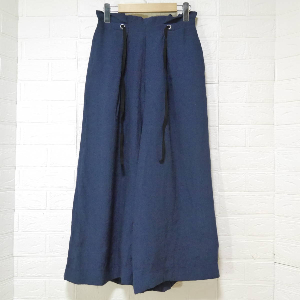 A633 ◇ Ciao Panic | チャオパニック ワイドパンツ 紺 中古 サイズF拍卖