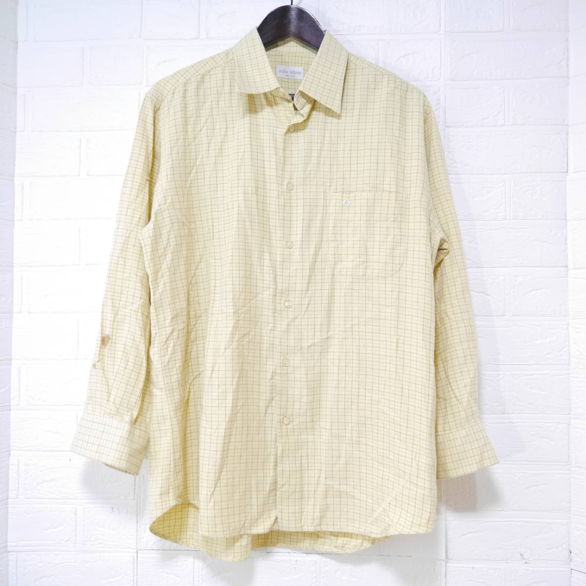 A635 ◇ mila schon | ミラショーン 長袖シャツ 黄 中古 サイズ16/14拍卖