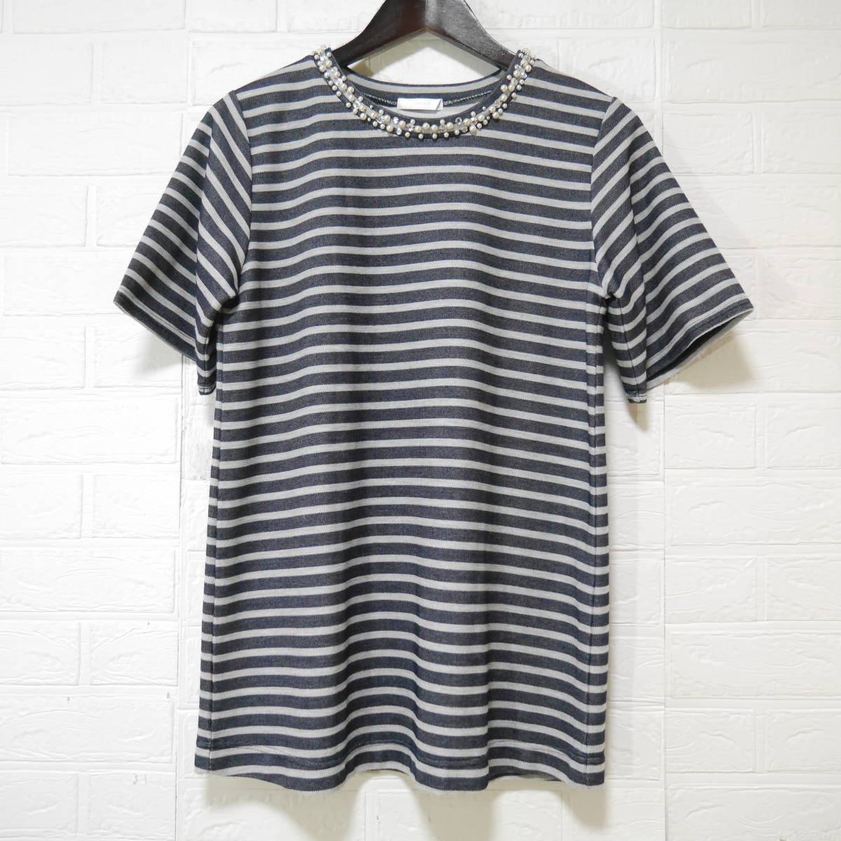 A638 ◇ DRESSKIP | ドレスキップ カットソー 紺 中古 サイズM拍卖