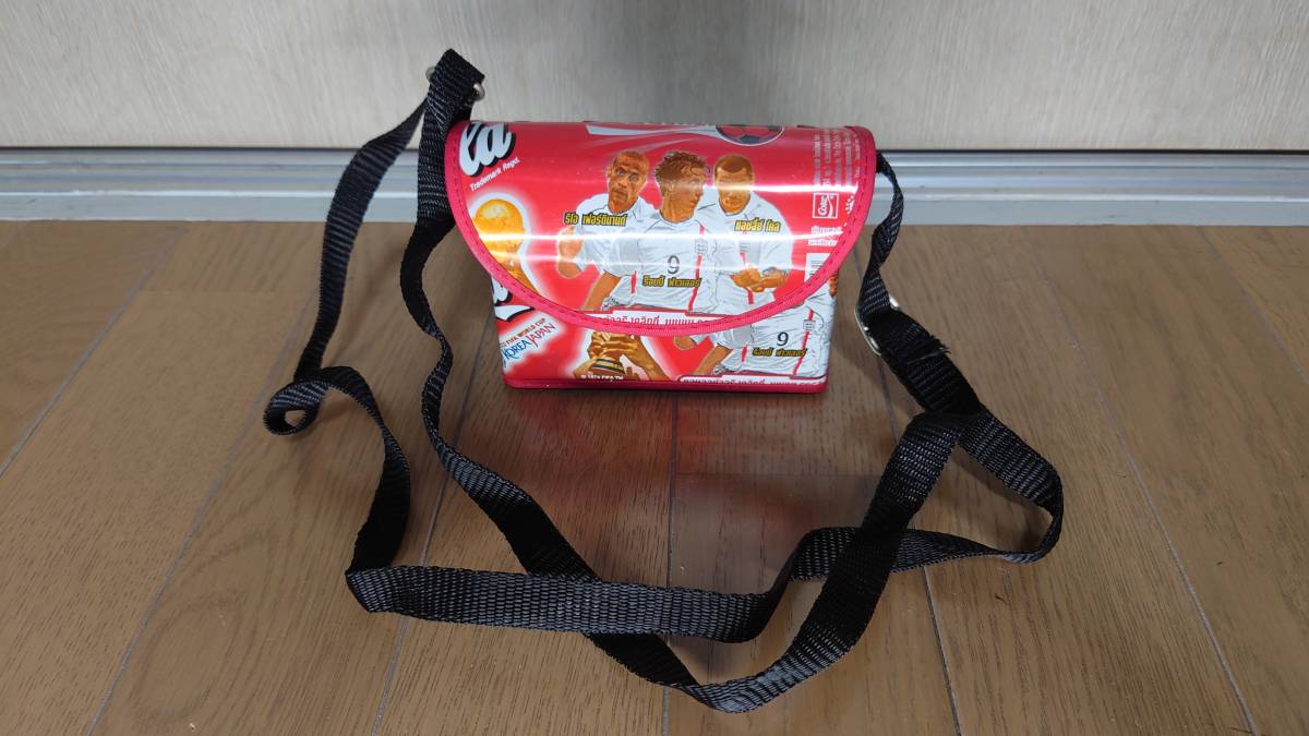 【レア品/未使用】コカコーラのバック 空き缶のバック タイコカコーラ 小物入れ 拍卖
