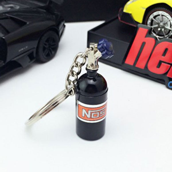 キーホルダー NOS キーリング ワイルドスピード ボンベ ニトロ ストラップ アクセサリー 自転車 車 バイク 家 鍵 ブラック 送料無料拍卖