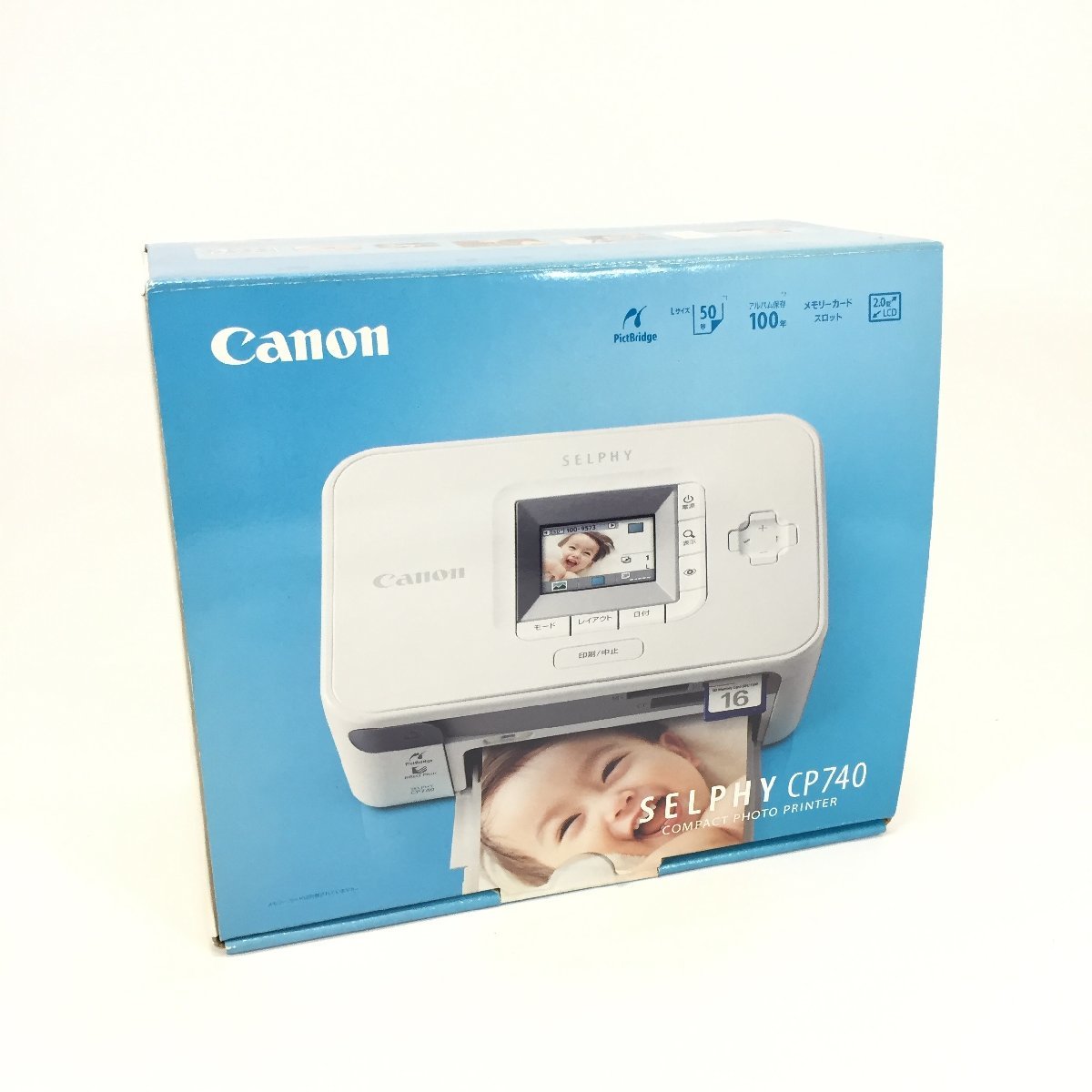3771-60-Q【 Canon 】 SELPHY CP740 コンパクト フォトプリンター 通電確認のみ ジャンク扱い拍卖