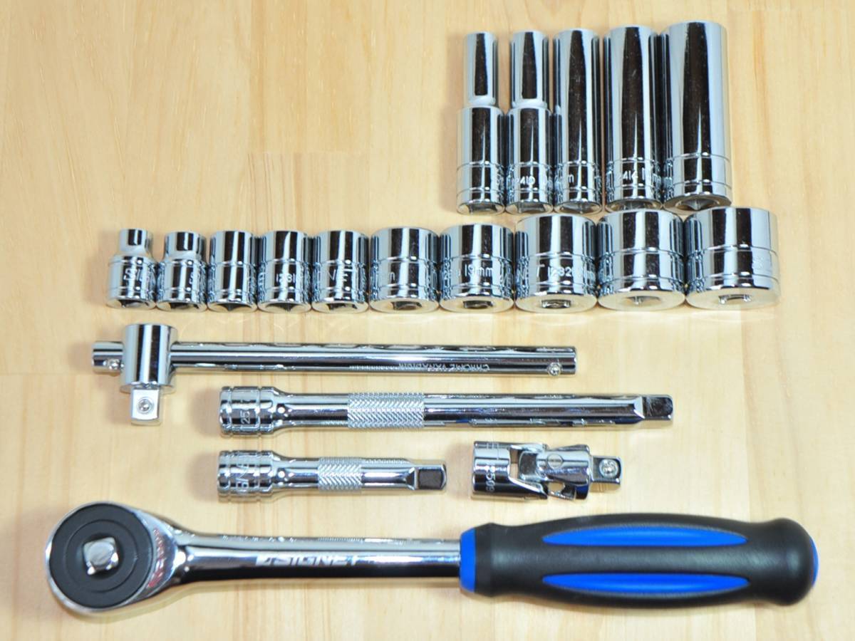 ★SIGNET 9.5sq ツイスター ラチェットハンドル ソケット ディープ ジョイント セット★シグネット ラチェット ロータリー拍卖