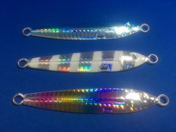 31 DFジグ 3個+1個40g サワラ太刀魚タチウオショアジギングにジグベイトヒラメ超遠投遥か彼方のナブラへ×2トレブルフックは強力拍卖