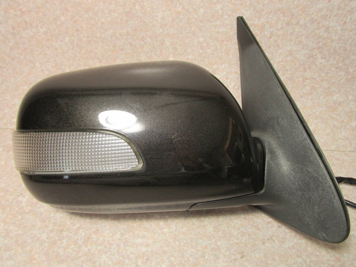 bB QNC21 前期 ドアミラー 右 X07 ブラックマイカメタリック ウィンカー 5P+2P ブルーミラー拍卖