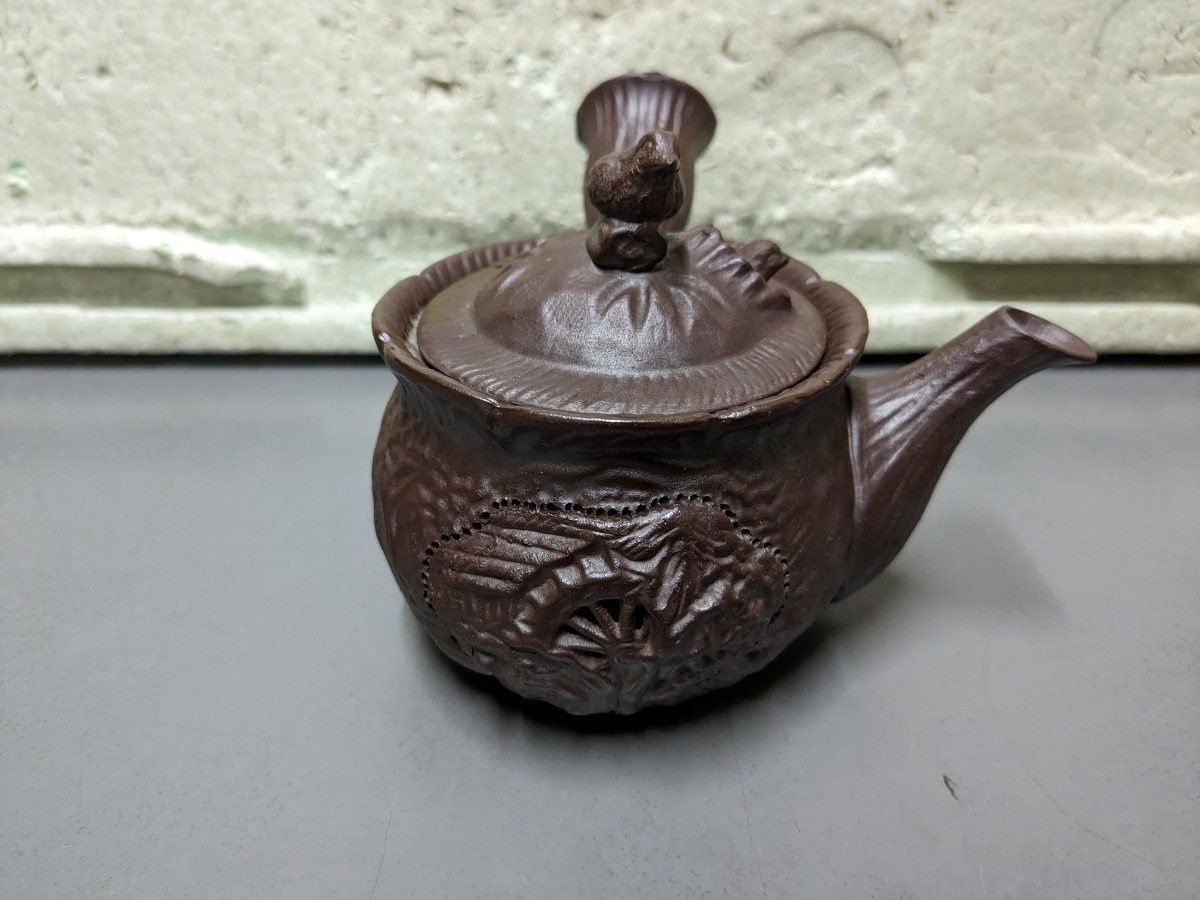 急須 煎茶道具 中国 茶道具 古玩 古 小鳥拍卖