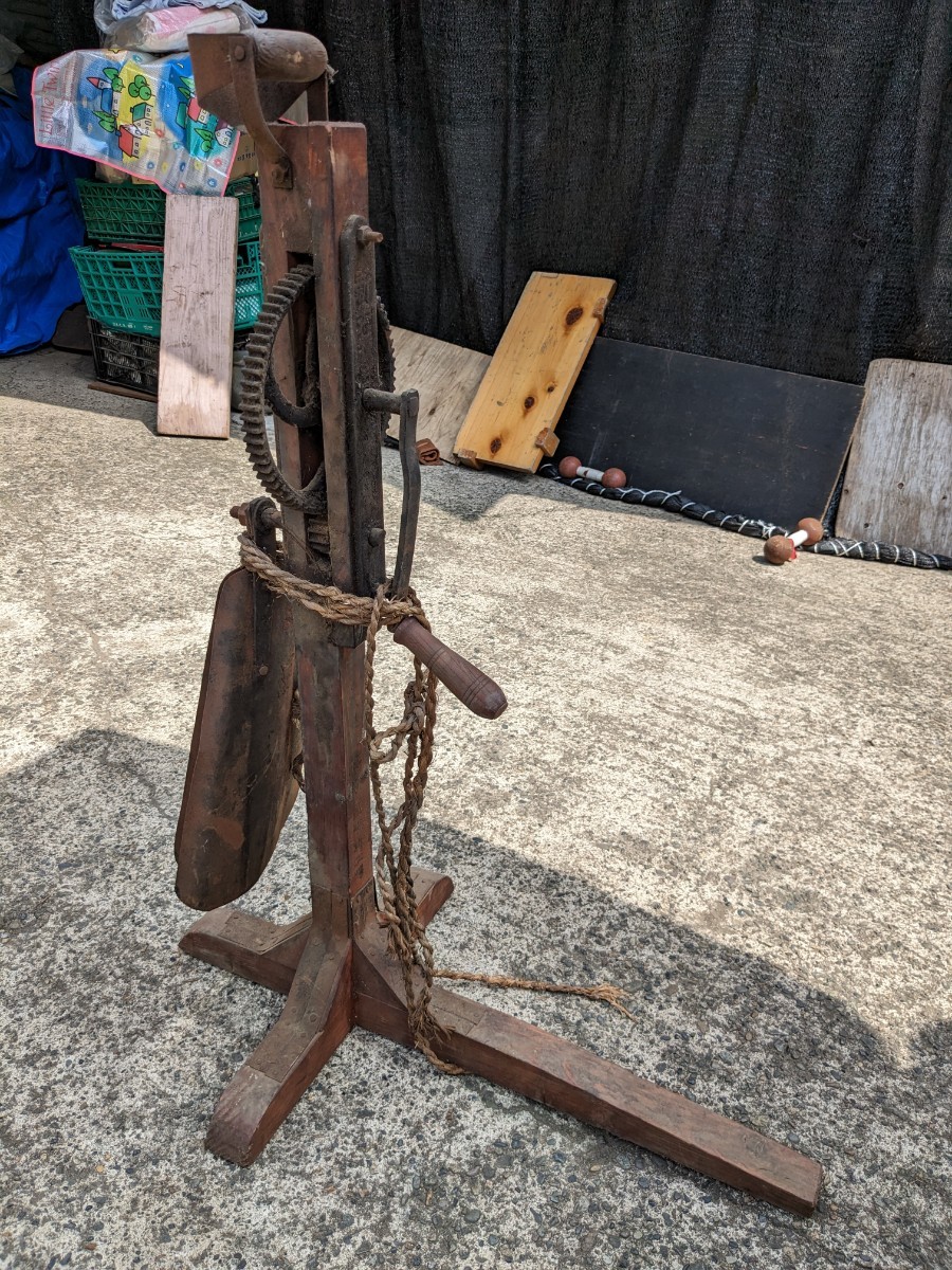 レトロ アンテーク 農機具? 機械? オシャレ オブジェ 古い拍卖