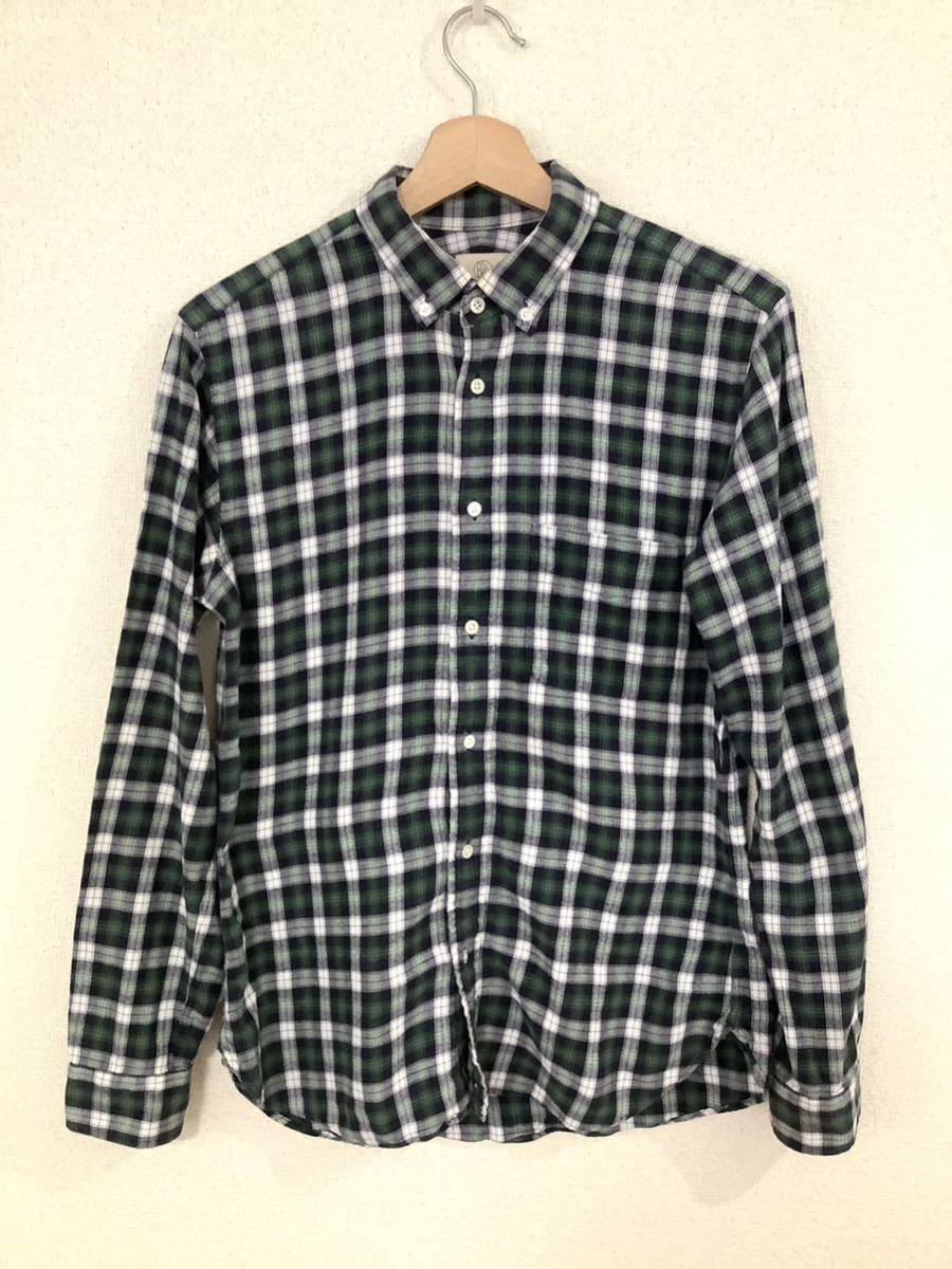 BEAUTY&YOUTH ビューティーアンドユース ユナイテッドアローズ ボタンダウンシャツ 長袖シャツ グリーン セレクト拍卖