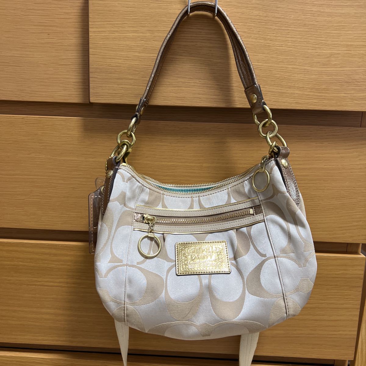 【中古】COACH コーチ シグネチャー 2way ショルダーバッグ 15317拍卖