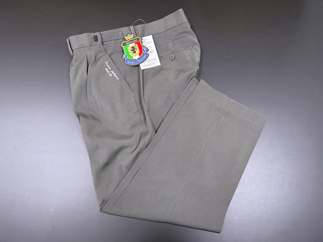 41027-2-a77-3■ウエスト76-82 股下72cm■グレー系■FRANCO COLLEZIONI ウエストアジャスター付 ストレッチ 2タックスラックス拍卖