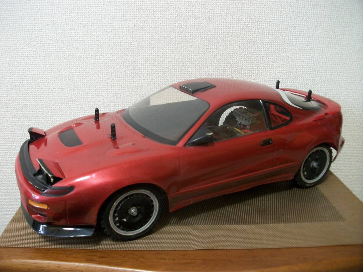 ☆【超目玉商品】田宮 TA0?シャーシ セリカ ブラックMエンデュ付 ラリーT 部品取 メカ無 一応ジャンク扱 詳細不明 現状優先!拍卖