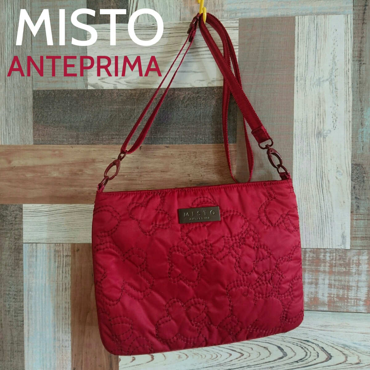 ANTEPRIMA MISTO アンテプリマ ミスト ショルダーバッグ レッド 中古品 4ZB190拍卖