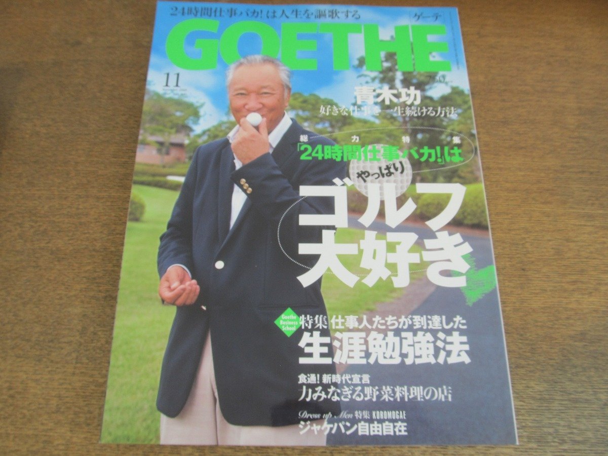 2305mn●GOETHE ゲーテ 2009.11●青木功/滝川クリステル/有村智恵/辻村明須香/北山孝雄/姜尚中/鈴木おさむ×石田純一/原沙知絵/内野聖陽拍卖