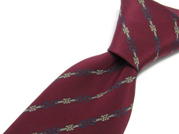 CELINE(セリーヌ) シルクネクタイ ストライプ柄 839097C286R4拍卖