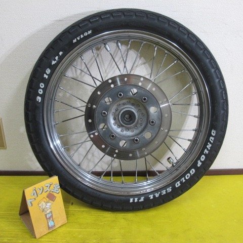 A210510J-11 国産フロントホイール 1.85-18 カワサキ.ヤマハ.スズキ.ホンダ.国産拍卖