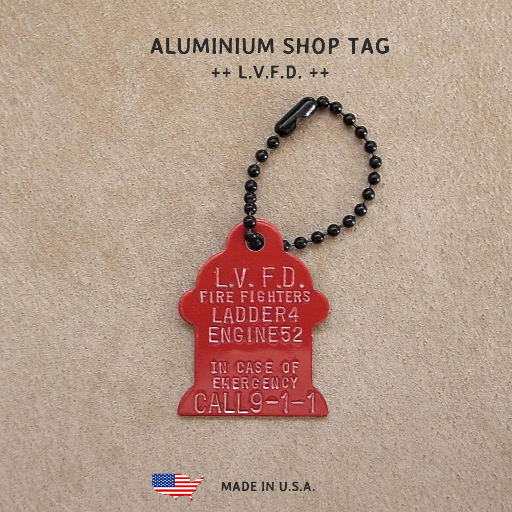 ALUMINIUM SHOP TAG- L.V.F.D. /アルミニウム ショップタグ- L.V.F.D.拍卖