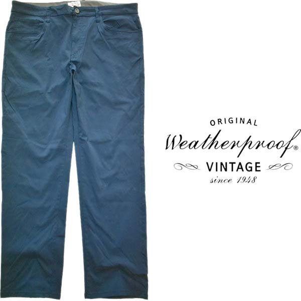 1点物◆ウェザープルーフ/ビッグサイズ紺ナイロンパンツ古着メンズXLレディースOKアメカジ90sストリート/スポーツ中古カラーパンツ558491拍卖