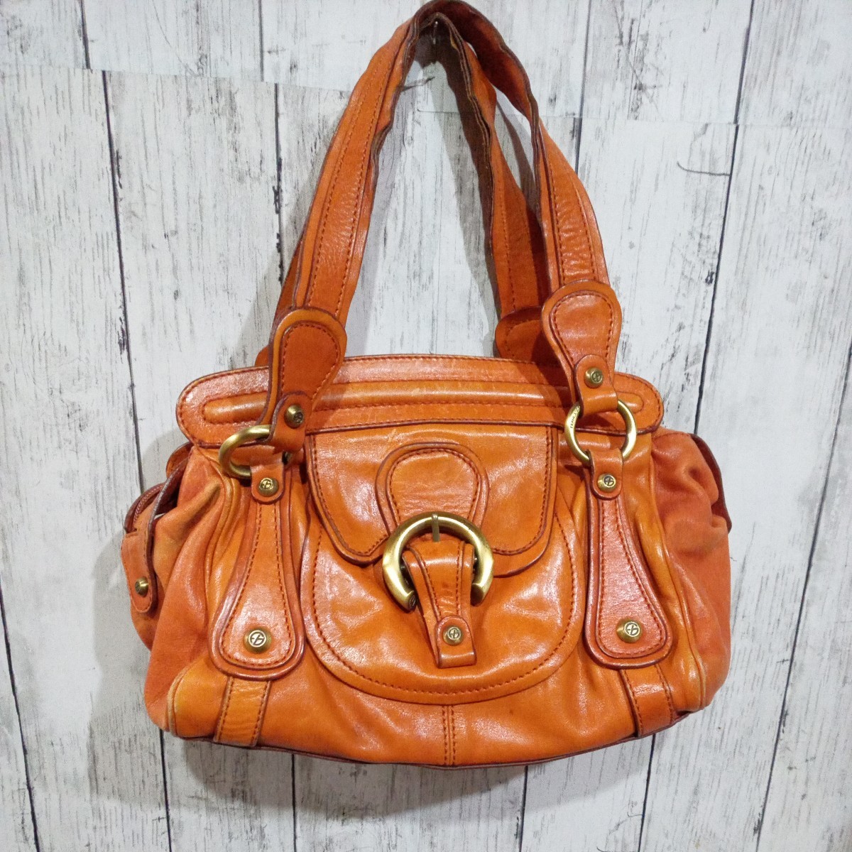 ◆HYB/18/驚愕の1000円~完全売り切り!フランシスコブラジア/本格レザー仕様/洗練されたシルエット/トート/ハンド/バッグ/高級高品質!!拍卖