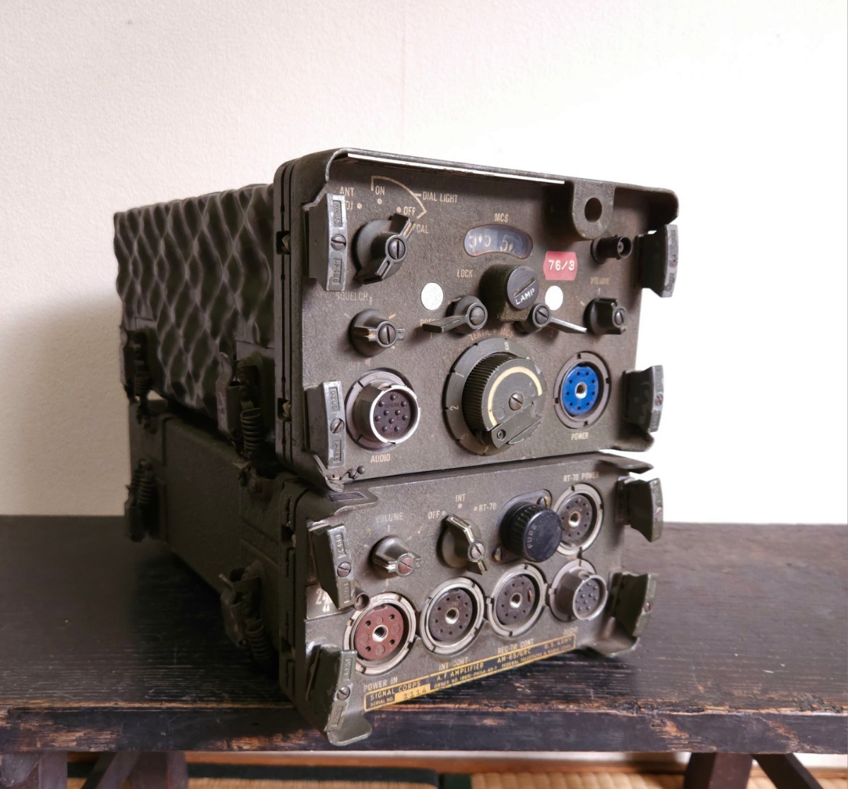 軍用無線機 RT-70/GRC AM65/GRC 電源装置 セット 米軍 ミリタリー ヴィンテージ 当時物 動作未確認拍卖