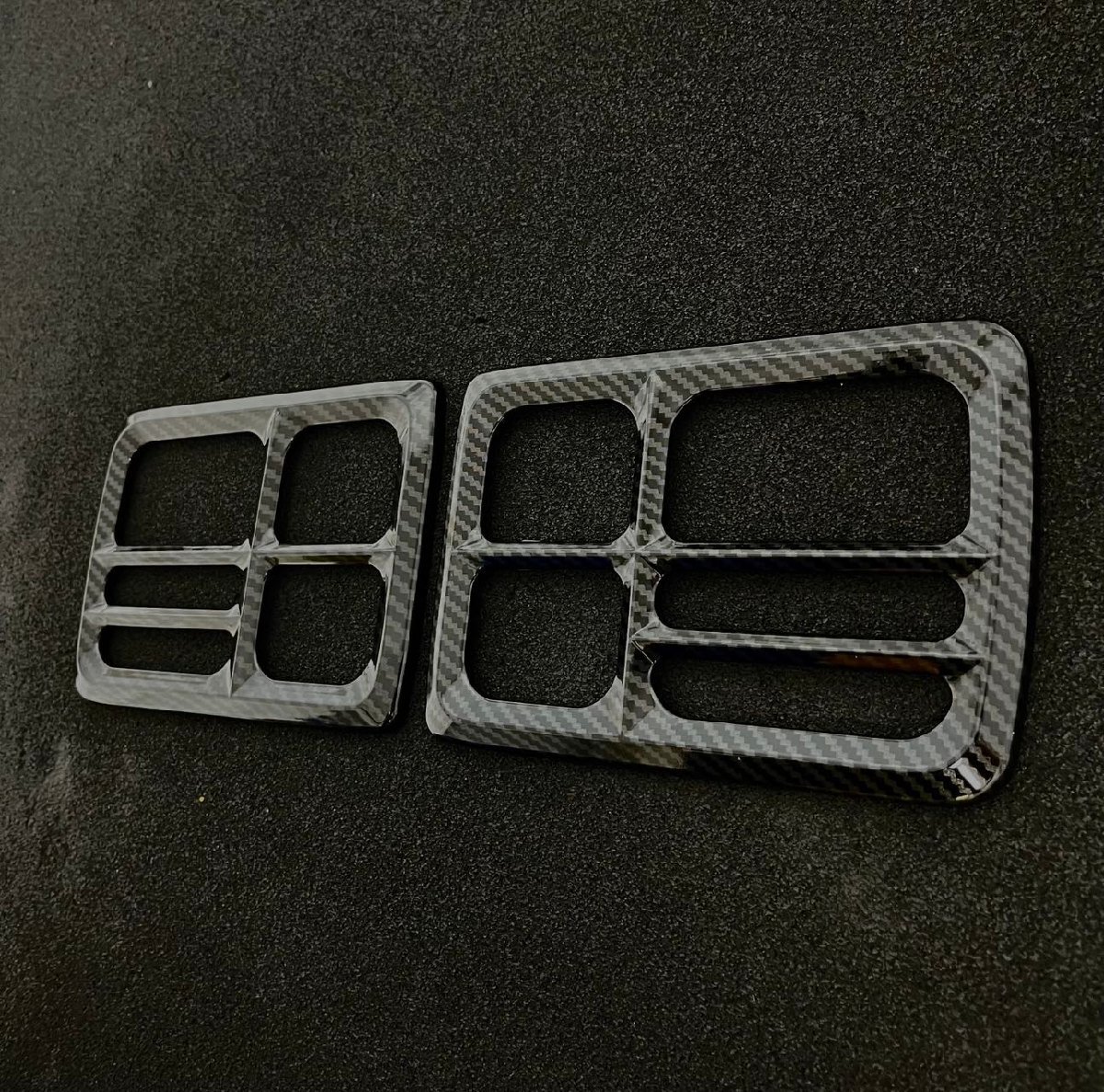 スポーティ全開♪ カーボン ルック テールライト テールランプ カバー 日産 NV100クリッパー DR64V DX ガーニッシュ拍卖