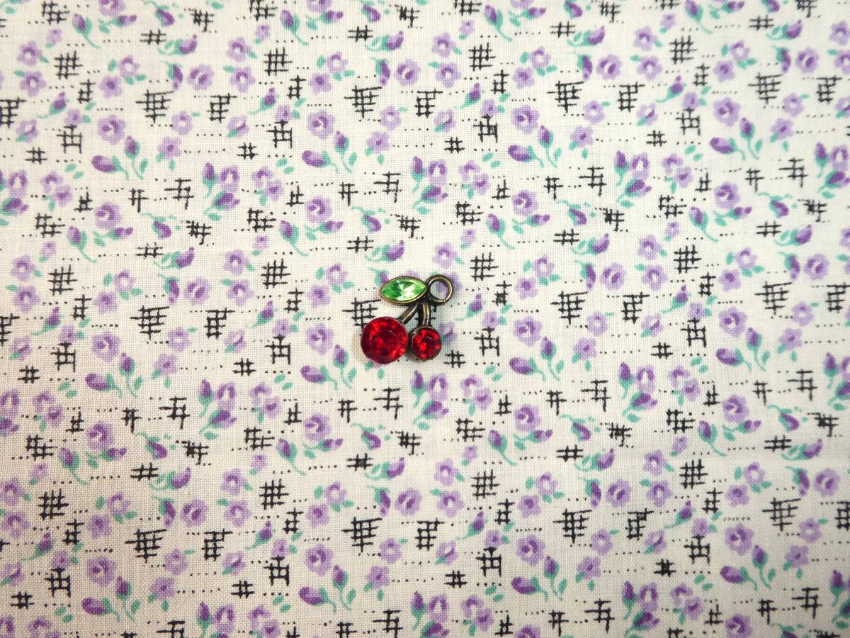 即決★usa30’s復刻Chanteclaire Granny’s14th薔薇小花パープル★レトロフラワー拍卖