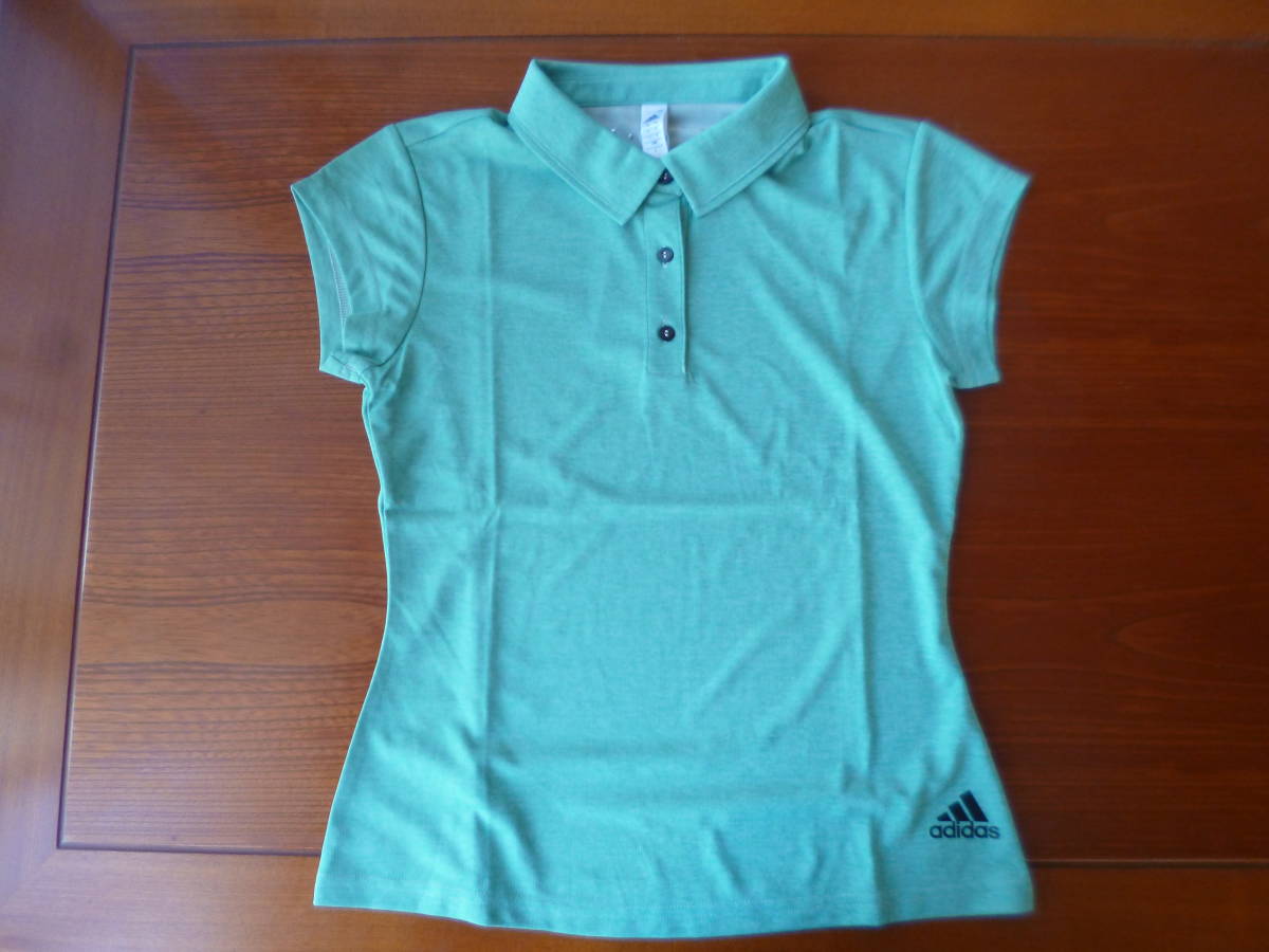 ◆アディダス レディース シンプルポロシャツ Sサイズ グリーン BJ9565 新品 拍卖