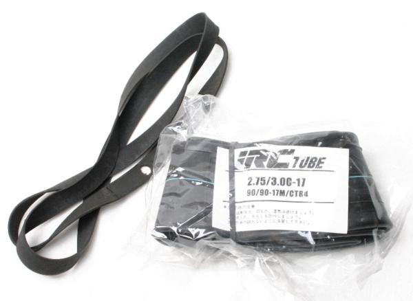 IRCタイヤチューブ+リムテープ 2.75-17 3.00-17 TR4拍卖