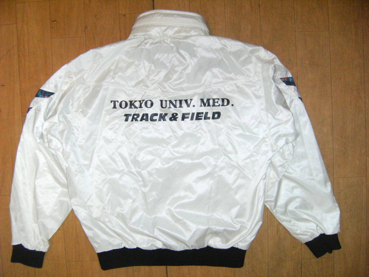 非売品★90年代★チャンピオンUSA 製品★東京大学 医学部 TRACK & FIELD ウインドブレーカー ジャンパー★運動着 体育着 陸上部 マラソン拍卖