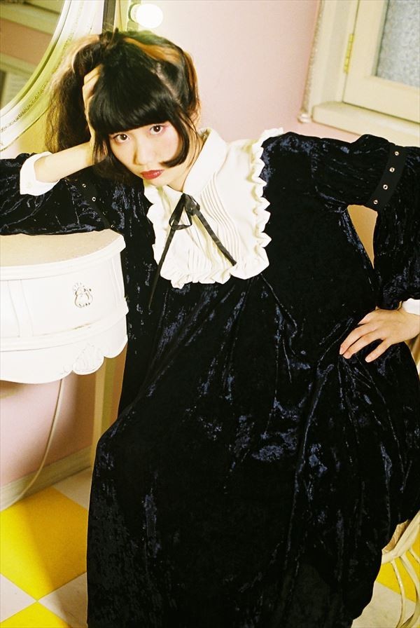 ★8A-8★ハザマ hazama ワンピース ロリータ衣装 ベロア素材 未使用品拍卖